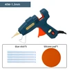 Small Aperture Hot Melt Glue Gun 40W 1.3mm/1.5mm Nozzle Hot Melt Gun 7mm Glue Sticks DIY Home Craft Repair Tool Mini Glue Gun 5