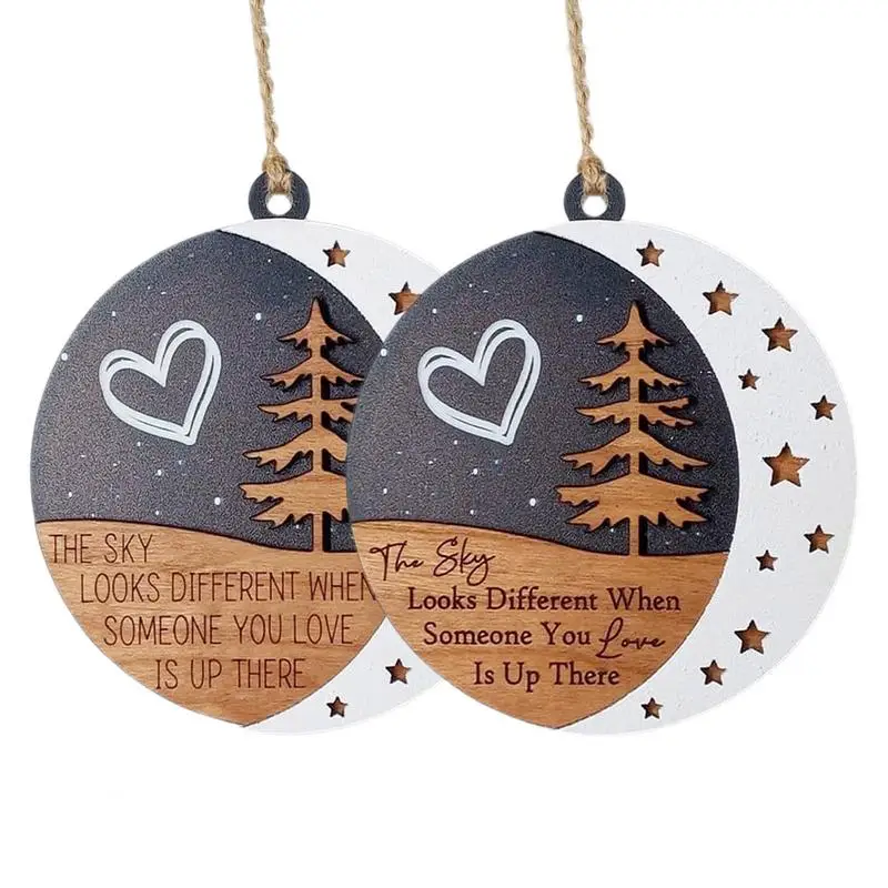 

Подвески на рождественскую елку подвески, двухслойные и трехслойные Деревянные Подвески, многоразовые невыцветающие рождественские украшения