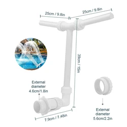 Dual Sprinkler LED Pool Waterfall Fountain (HGB002327)