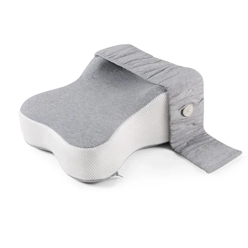 Orthopedic Slow Rebound Memory Cotton Clamp Leg Pillow Maternity Foot Pillow Strap Adjustable Side Sleeping Knee Leg Pillow New 2