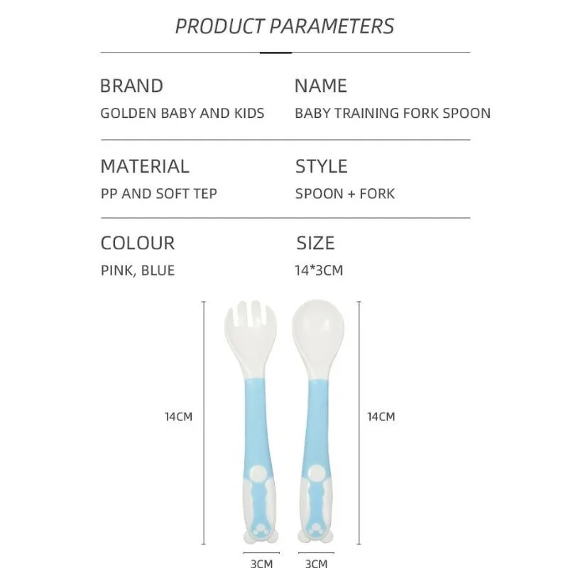 2pcs/set Baby Infant Baby Spoon Solid Feeding Supplies Pacifier Bending Spoon Utensils Flatware Children Tableware High Quality 4