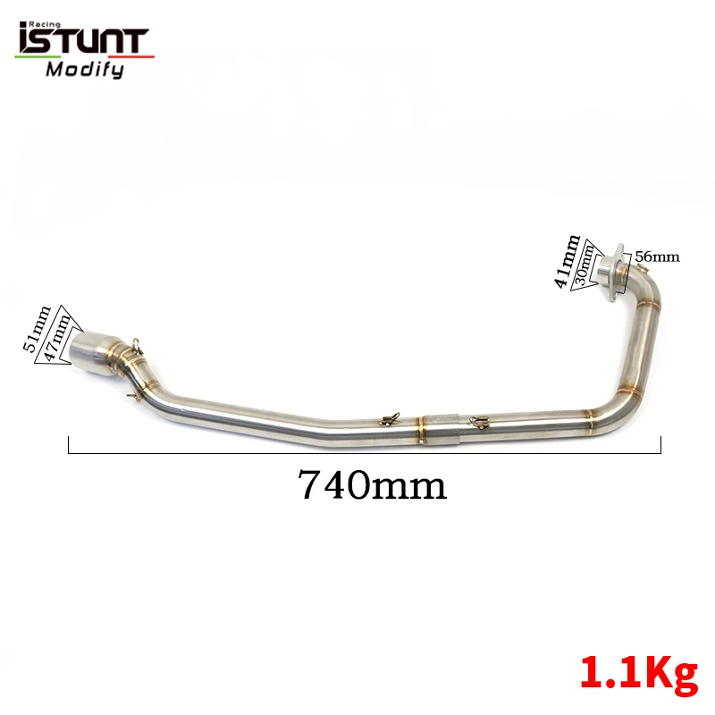 Motorcycle GP Exhaust Full System Front Pipe Link Muffler With Removable DB Killer For Suzuki GSX150R GSXR150 GSX-S150 GSX S150 - Image 2