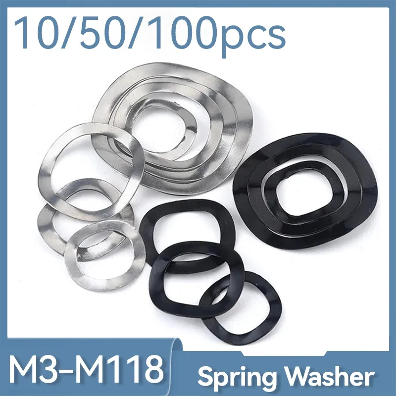 

65# Mangnese Steel M3 M4 M5 M6 M8 M10 M12 M14 M16 M19 M21 M24 M27-M118 Wave Washer 3/5/6/7 Wave Crest Type Gasket Spring Washer