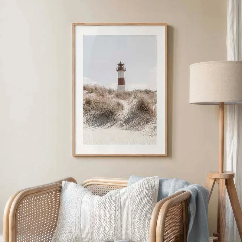 Tropical Blue Sea and White Sand Beach Canvas Wall Art
