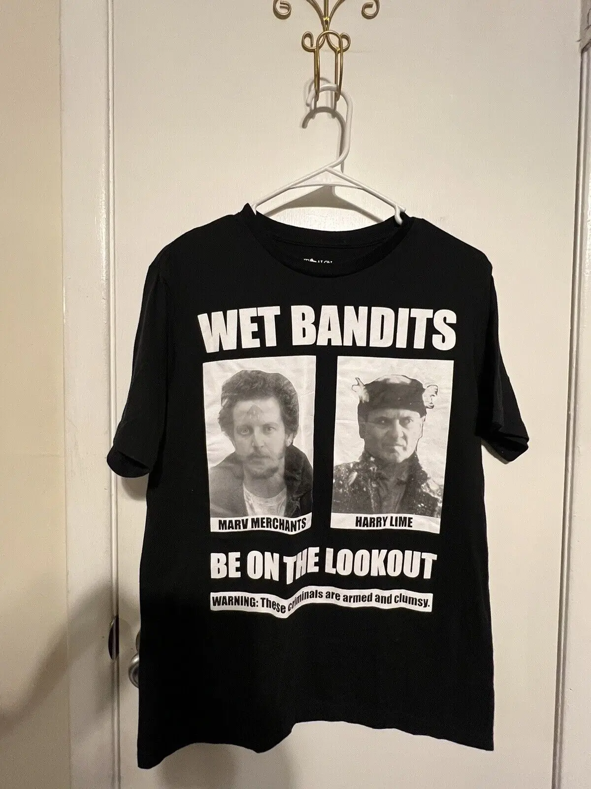 Home Alone Cattivi Wet Bandits T Shirt Uomo Piccolo-Proprietà