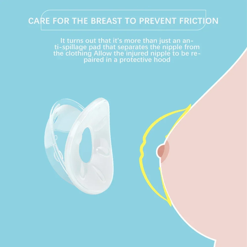 2Pcs Breast Milk Collector Baby Feeding Breast Milk Saver Collector Anti-leakage Milk Reusable Protect Sore Nipples NO BPA 3