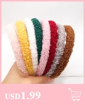 100 Pcs Candy Color Hair Bands for Girls