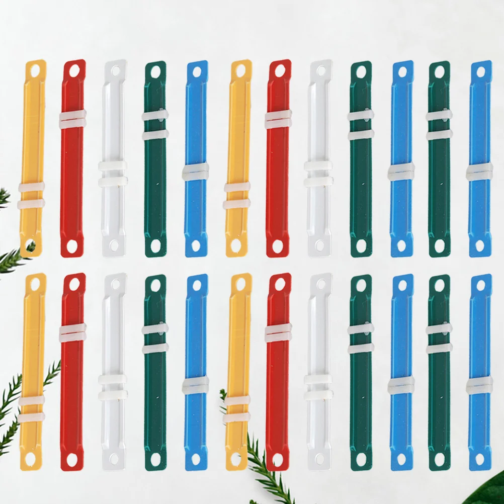 100 Pcs Plastic Binding Clips Loose Leaf File Folders Paper Fasteners Office Notebook Storage Supplies Combs Spines Office