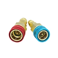 Connecteur rapide pour climatiseur, connecteurs rapides pour voiture, outils de montage de climatisation, grotte, R1234YF, R12 à R134A, 2 pièces 6