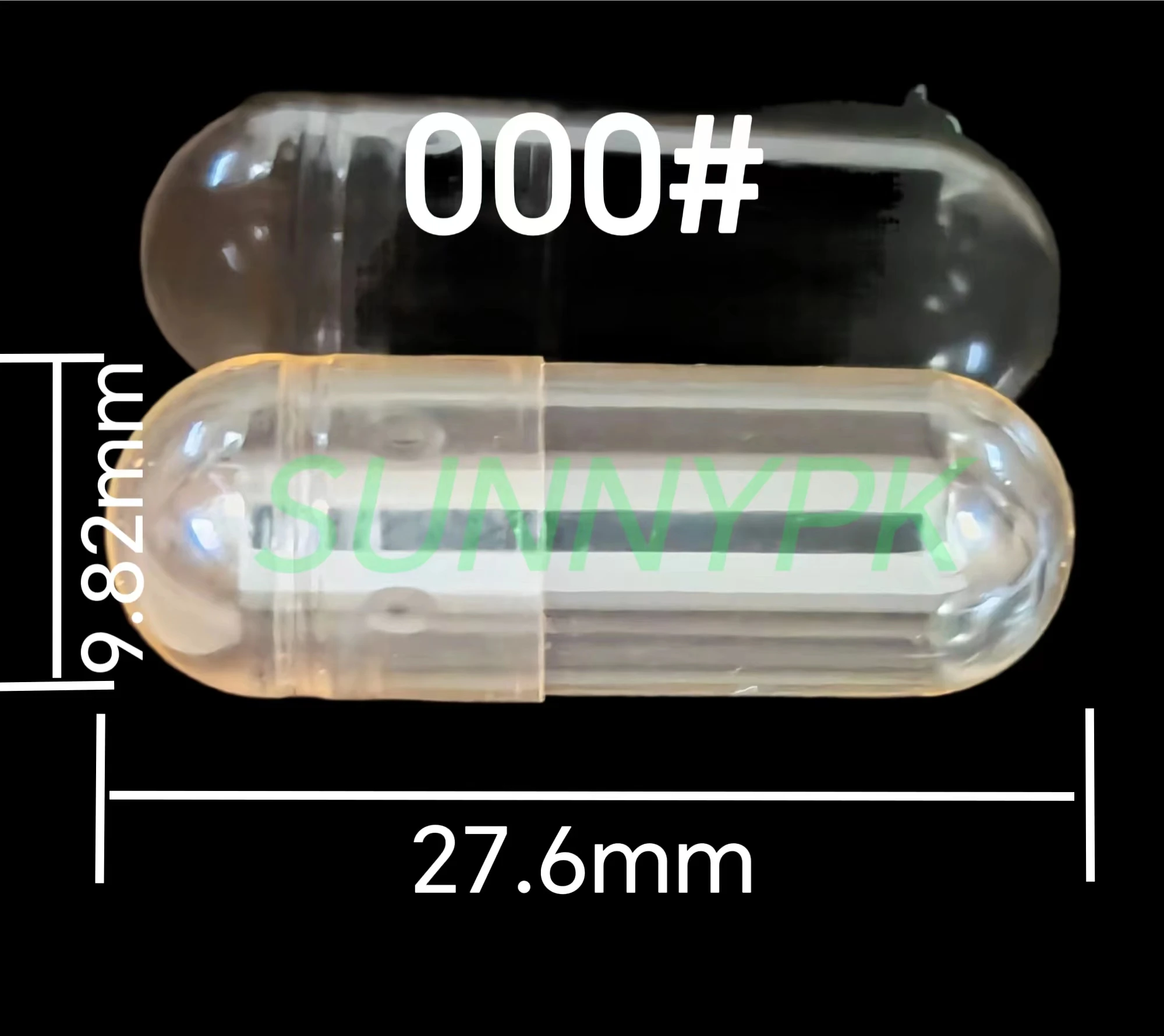 000 Size 1000PCS Clear Colored Hollow Capsule Hard Gelatin Empty Medical Capsule Packing Case for Powder Granule Pallet empty capsules