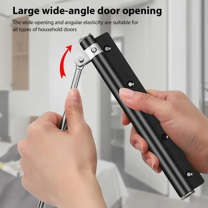 Adjustable Door Closer 50KG Aluminum Alloy Automatic Door Spring Closer Soft Close Fire-proof Heavy Duty Hardware