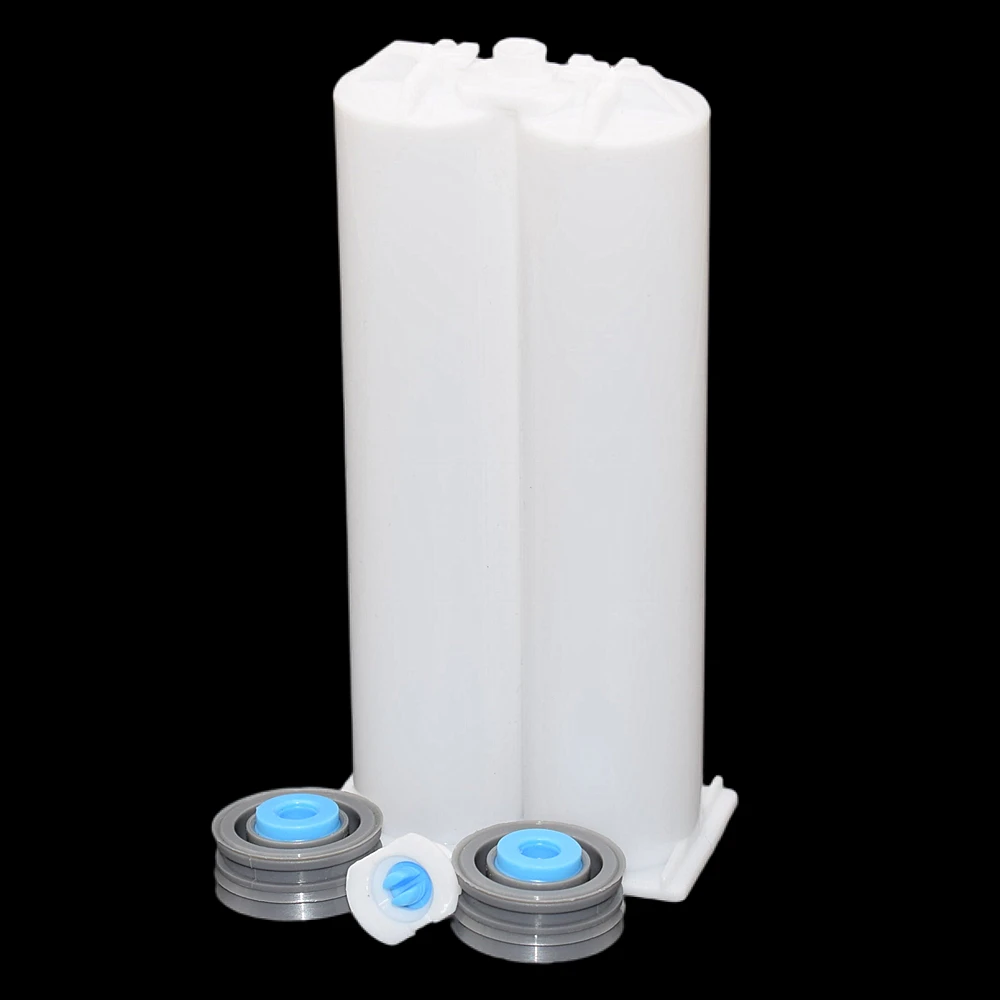 

Empty Dual-Barrel Cartridges 100ml 1:1 Epoxy AB Glue Tube with Sealing Pistons for 100ml 1:1 Caulking Gun Dispenser AB Glue Gun
