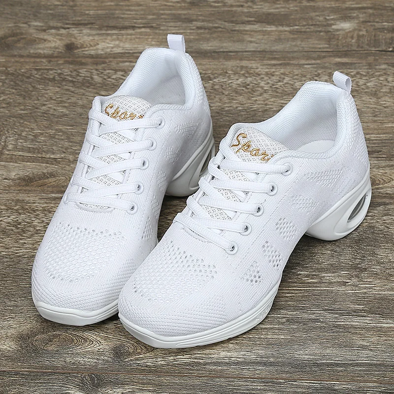 DUDELI New Soft Outsole Breath Dance Shoes Women Sports Feature Dance Sneakers Jazz Hip Hop Shoes Woman Dancing Shoes 5