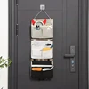Hanging Storage Bag 3 Pocket One-layer Hanging Organizer for Dorm Living Room Bathroom Home Fabric Wall Closet Organizer 2