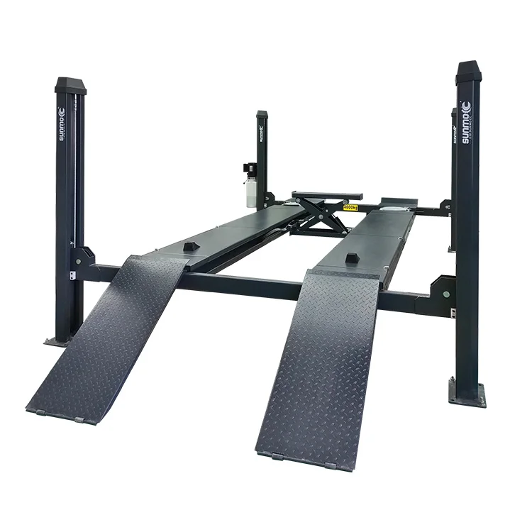 

OEM 4 Post Car Lift With Casters 9000 Lb For Garage Car Packing Lift/four Post Car Lift
