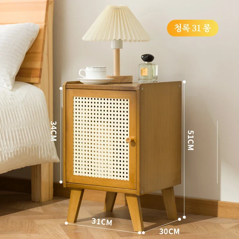 Nightstand Bedroom Multi-functional Small Storage Cabinet Bedside Shelf