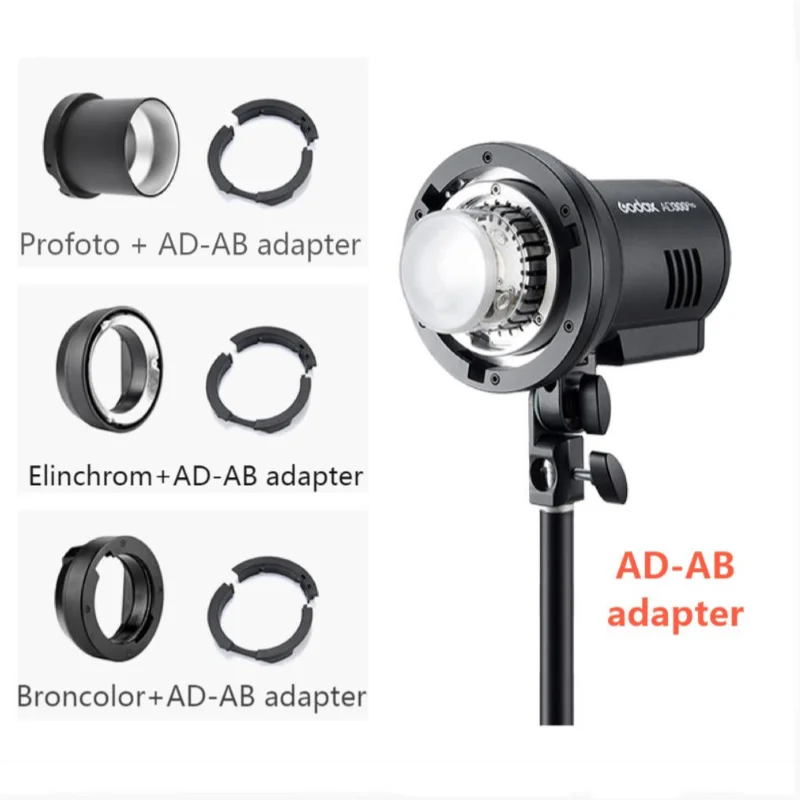 Godox ad-abアダプタ、profoto Bronelinchromマウント、ad300pro