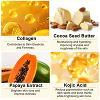 Lotion corporelle éclaircissante WK JALY Collagen Papaya Glow, hydratante, élimine les taches brunes, unifie le teint pour tous types de peau, 500ml 3