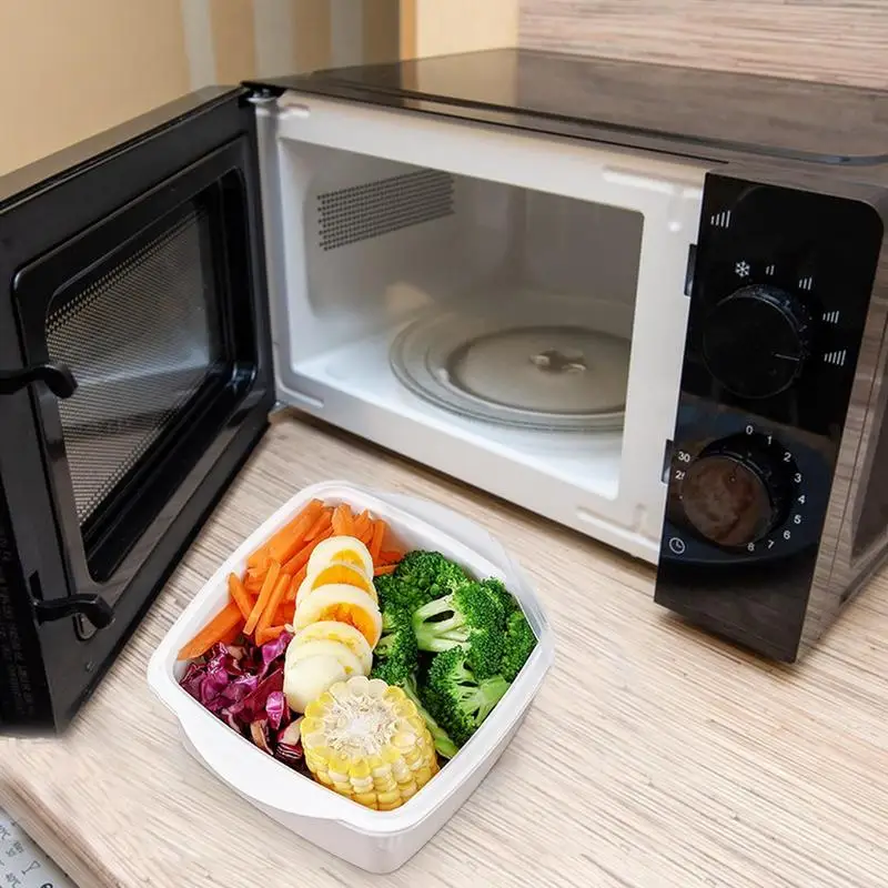 Microwave Steamer Vegetable Steamer Microwave Bowls Cookware Versatile Food Container for Vegetables Fish Prep Meal steamer rack,steamer basket,silicone steamer pad