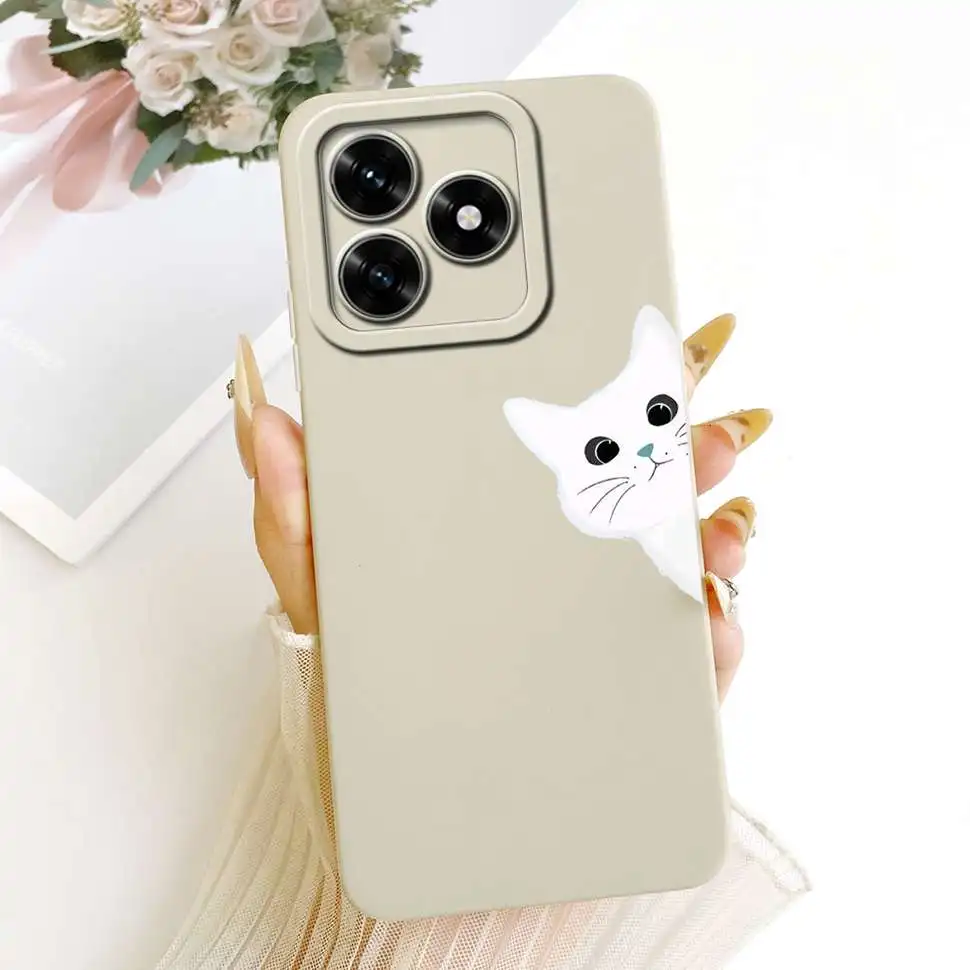 Cute Rabbit Cartoon Silicone Phone Case, Soft Protective Cover