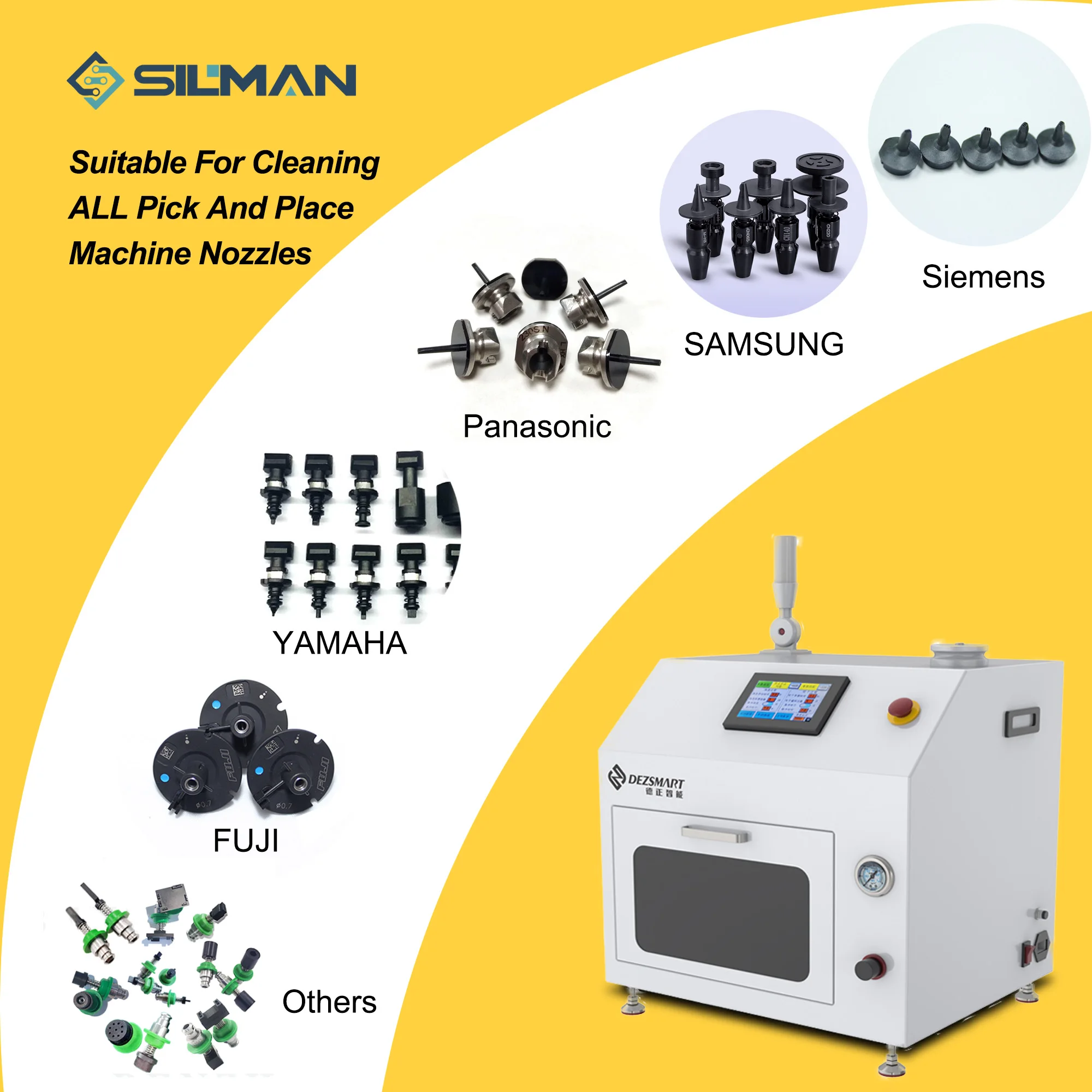 Silman DEZ-C700 Fully Automatic Nozzle Cleaning Machine Cleans The Nozzles Of Various Precision Equipment 3