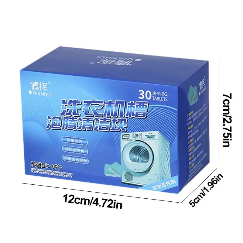 Dishwasher Cleaner Tablets Washing Machine Cleaner 30PCS Deep Cleaning Odor Removal Dishwasher Machine for Grease