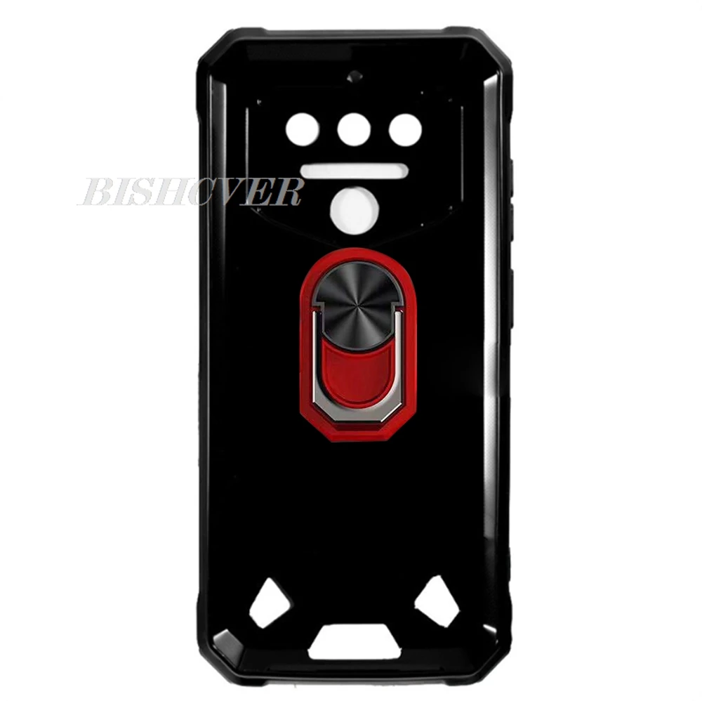 Enhanced Back Ring Holder Phone Case with TPU Soft Silicone Cover (6.52)