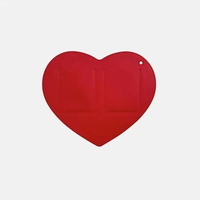 Acrylic Display Holder 3 inch Love heart ins Photo Card Holder Idol Photo Protective Display Sleeves Lovely Stationery Frame Sleeves