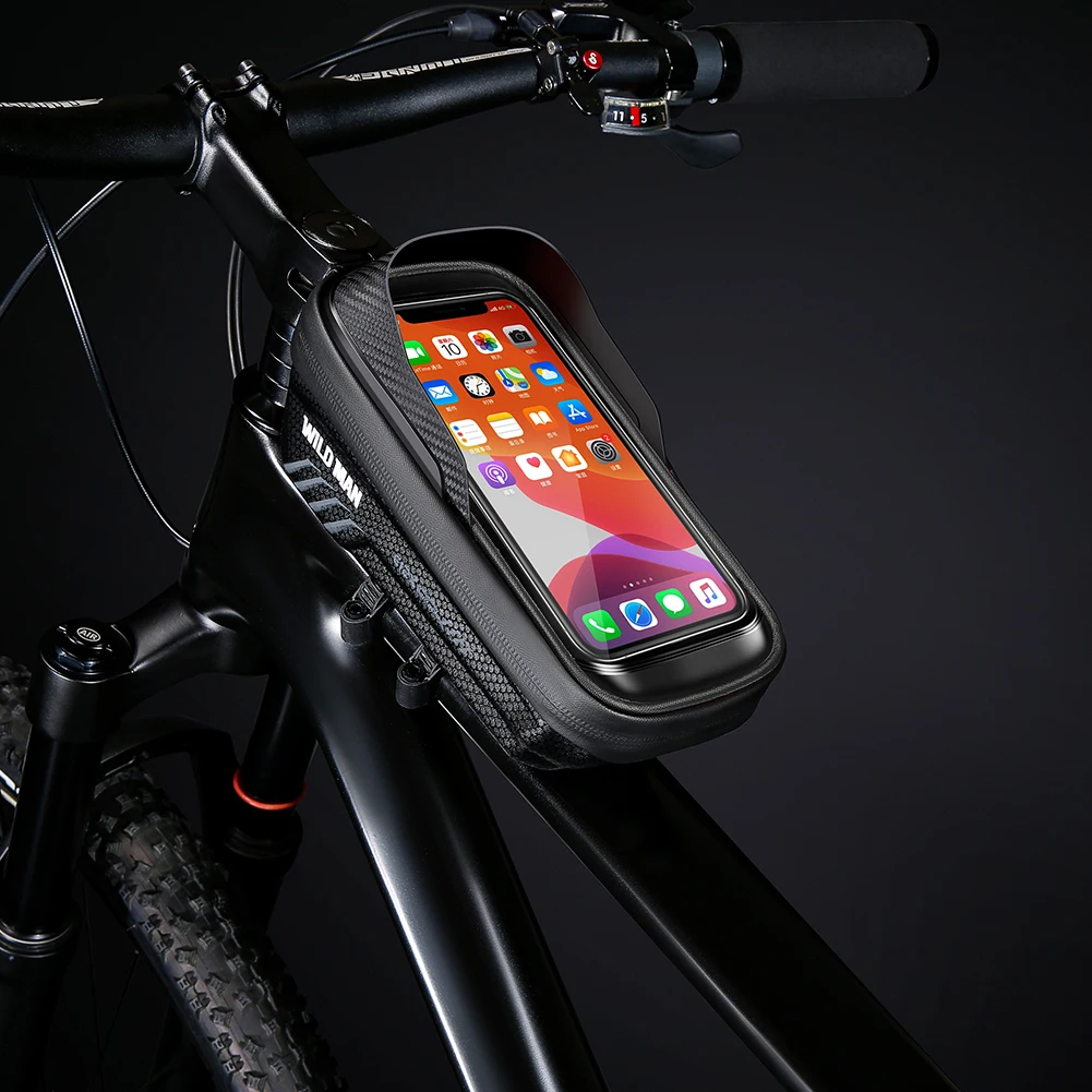 1L Fahrrad Front Rahmen Tasche mit Quick Release Fahrrad Oberrohr Tasche Reflektierende Fahrrad Oberrohr Tasche Rennrad Zubehör – Detail 6