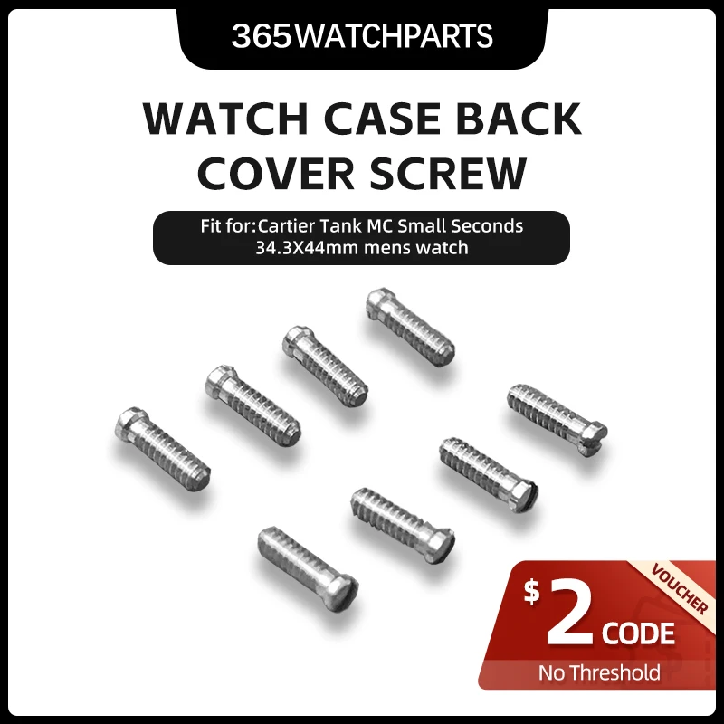 Viti Di Copertura Posteriore Dell'Orologio Da Uomo Per Cartier Tank Mc Small Seconds 34.3*44Mm Orologio Meccanico Automatico