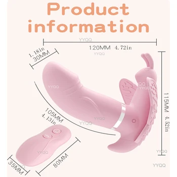 Wireless Remote Control Wearable Butterfly Type Vibrator Dildo G-Spot Clit Stimulator Sex Toy Female Masturbation Vagina Adult 6