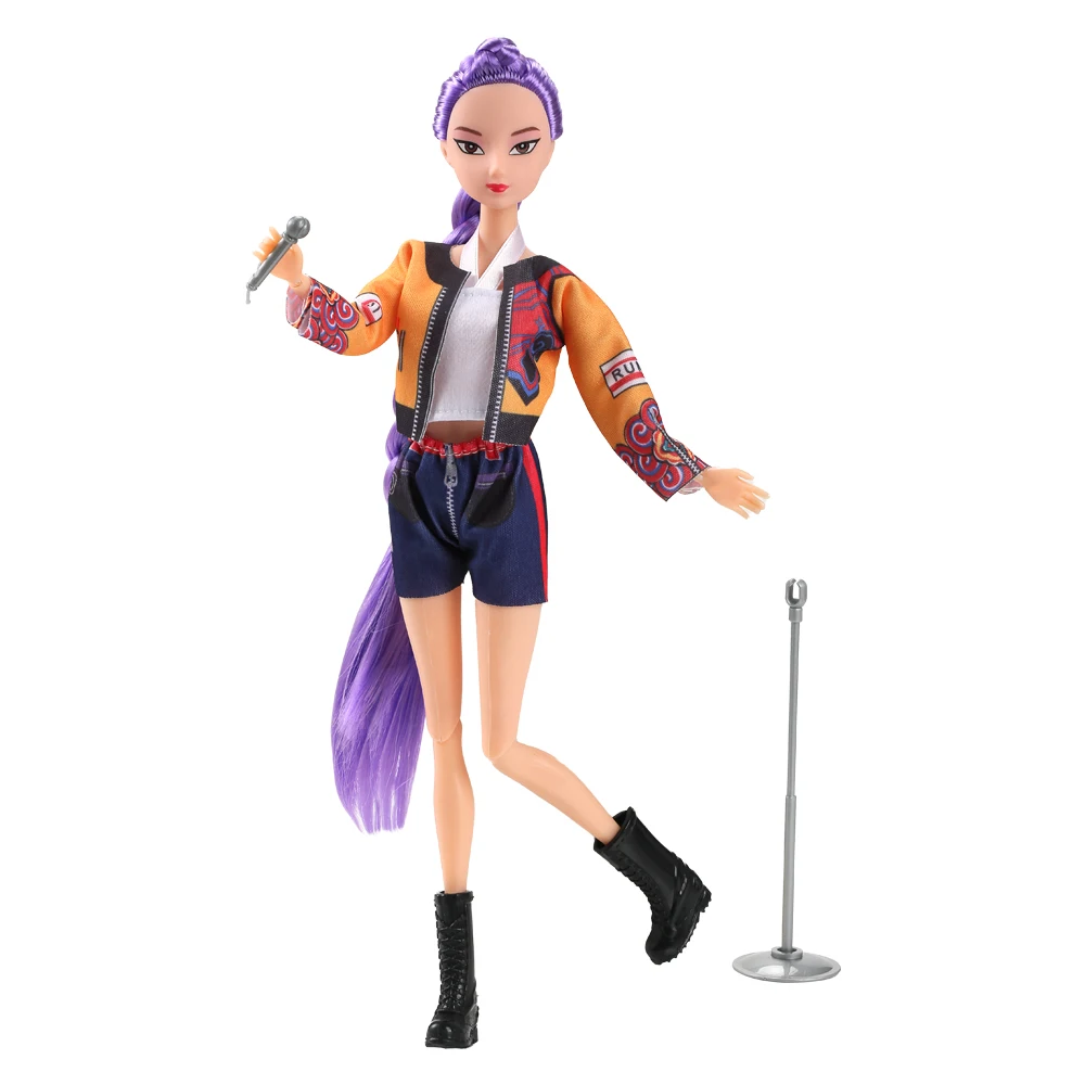 인기 있는 한국 걸그룹을 테마로 한 남성 패션 인형 30CM, 인형 포함, 걸그룹 활동을 하는 척하는 데 적합