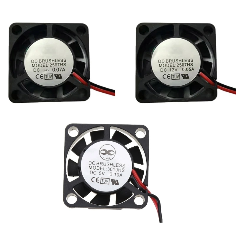 2507 Mini Micro Brushless Cooling Fan High Compatibility Widely Application Repair Replacement