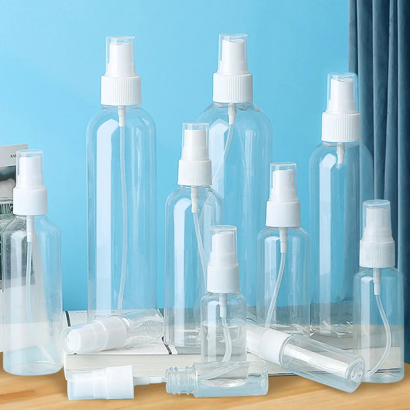 3/5/10Pcs Transparent Empty Refillable Spray Bottle Mini Mist Pump Portable Travel