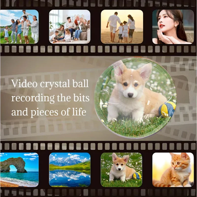 맞춤형 비디오 볼 DIY 아트 글라스 볼 조명 - 업그레이드된 WiFi 모바일 전송 비디오 개인 맞춤형 볼 커스터마이징 선물