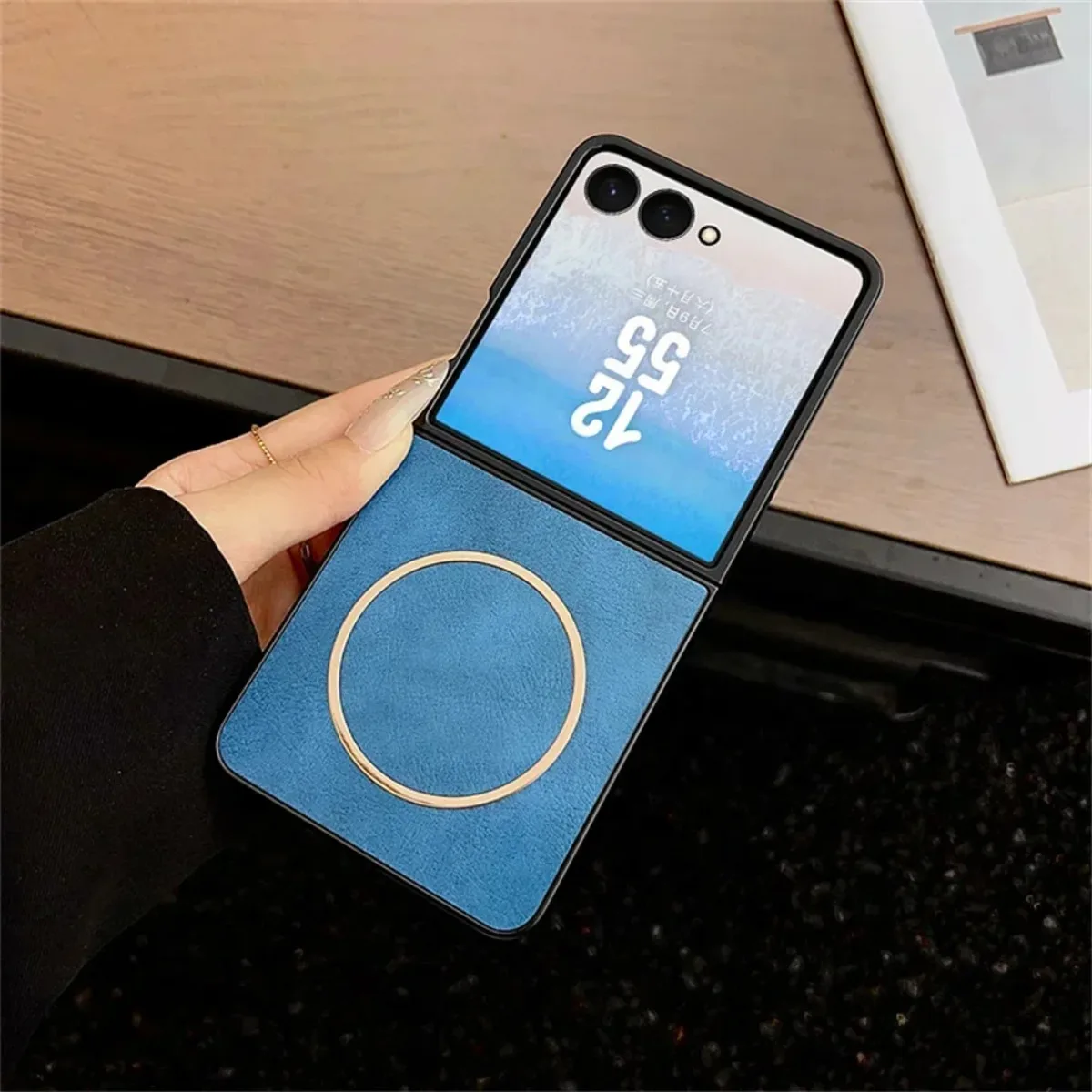 Slim Magnetic Luxury Leather Phone Case with Magsafe Soft Slim Cover