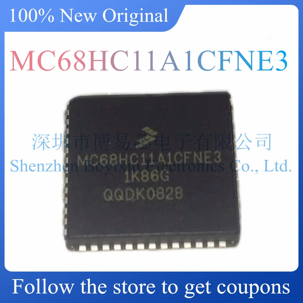 

NEW MC68HC11A1CFNE3.Original genuine microcontroller chip. Package PLCC-52