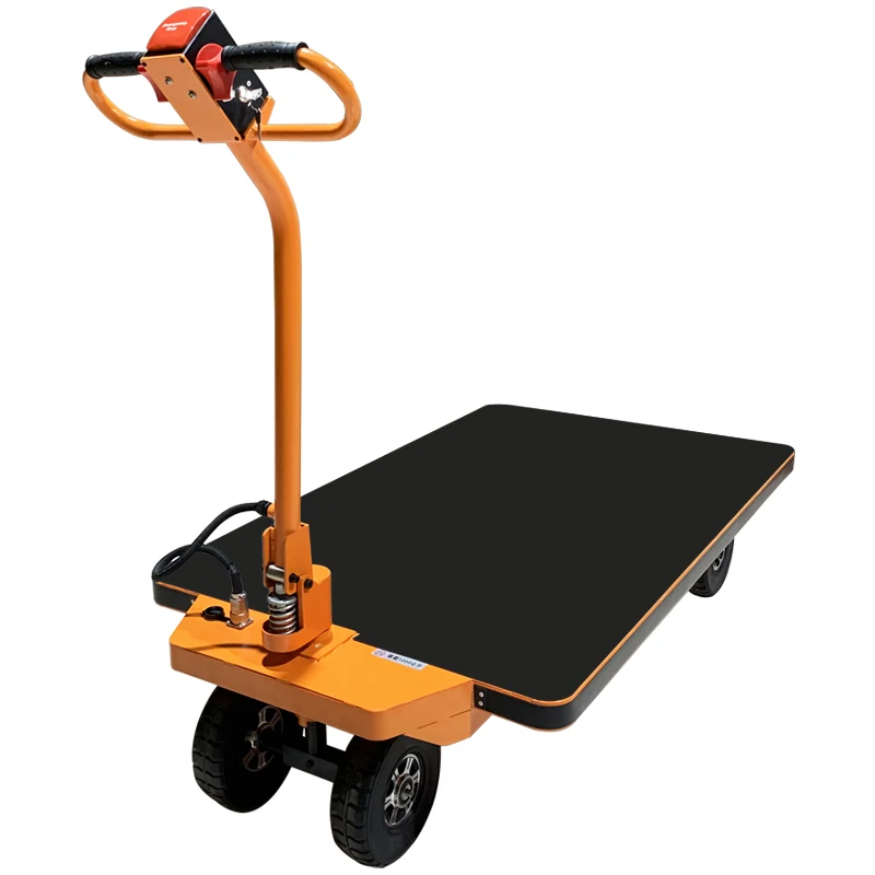 

High Capacity Mini Electric Hand Push Carts Cargo Platform Wagon for Beach Warehouse and Home Use for Hand Carts & Trolleys