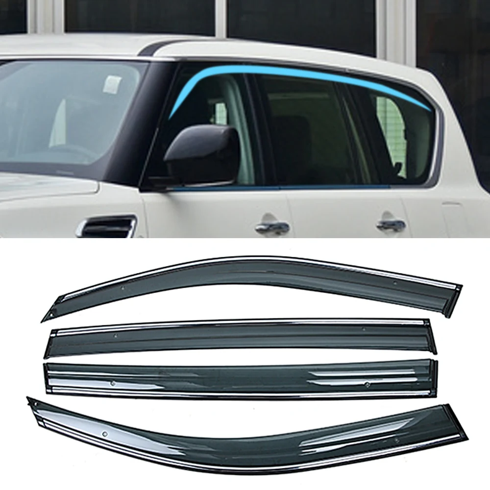 For Nissan Patrol Y62 Armada 20102019 Auto Car Window Sun Rain Shade Visors Shield Shelter