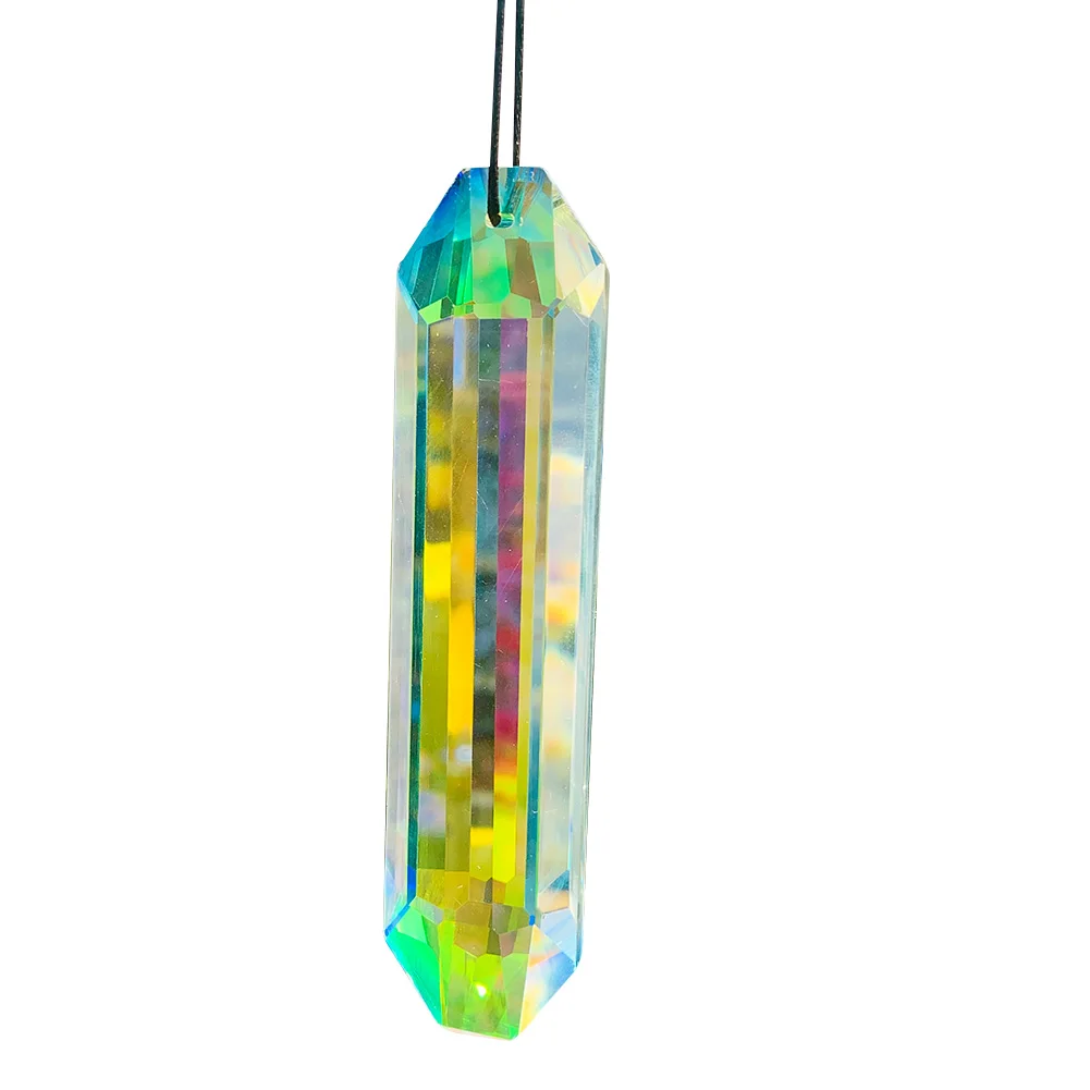 Aurora Hanging Colorful Crystal Prism Faceted Sun Catcher Lighting Device Home Garden Indoor Chandelier Decoration Hanging indoor fly trap mosquito catcher