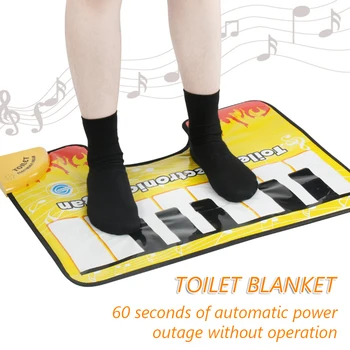 Tapis de sol antidérapant pour la maison, salle de bains, toilettes, Piano, musique, son créatif, drôle, tapotement des orteils, tapis de sol pour Piano Musical 1