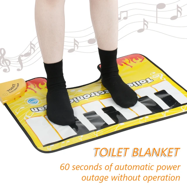 Tapis de sol antidérapant pour la maison, salle de bains, toilettes, Piano, musique, son créatif, drôle, tapotement des orteils, tapis de sol pour Piano Musical 1