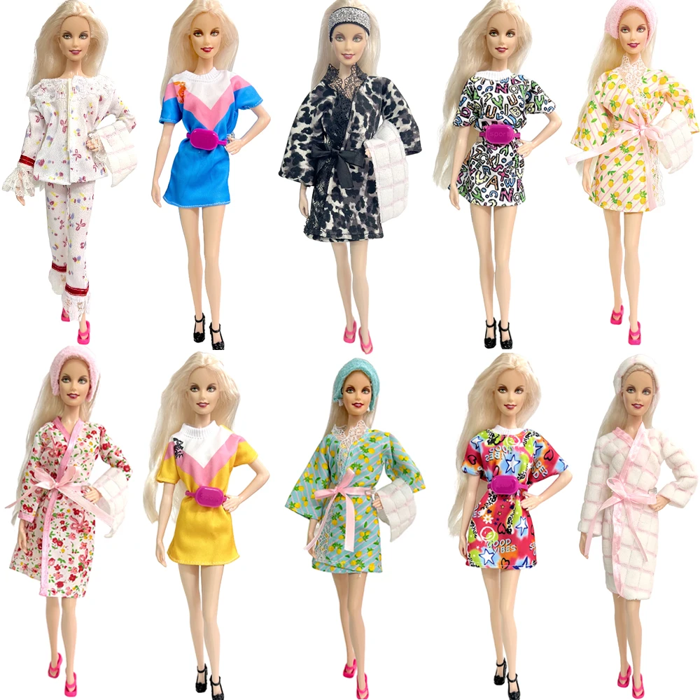 Nk Mix Style Dress Modern Accappatoio Costume Da Bagno Dress Vestiti Di Moda Per Barbie Fr Doll Model Barby Dolls Accessori Giocattoli Jj