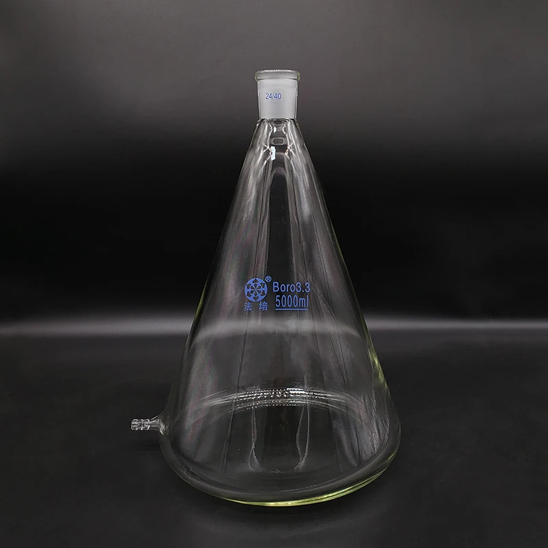 

FAPE Filtering flask with Lower tube,Heavy wall 25mL-5000mL,Joint 24/40,Triangle flask with tubules,Lower tube conical flask