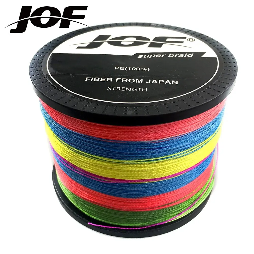 JOF 4 Strands Braided Fishing Line fishing line Multifilament 300M 500M 1000M Carp Fishing Japanese Braided Wire Accessories Pe Line