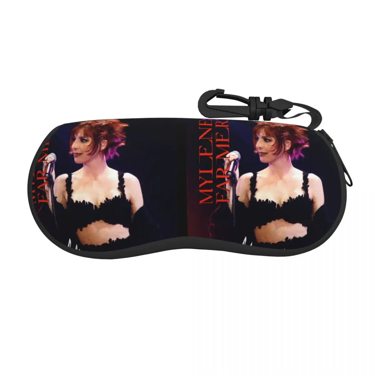 

Pretty Mylene Farmer Eyeglass Glasses Case Men Women Soft French Singer Sunglasses Protective Pouch