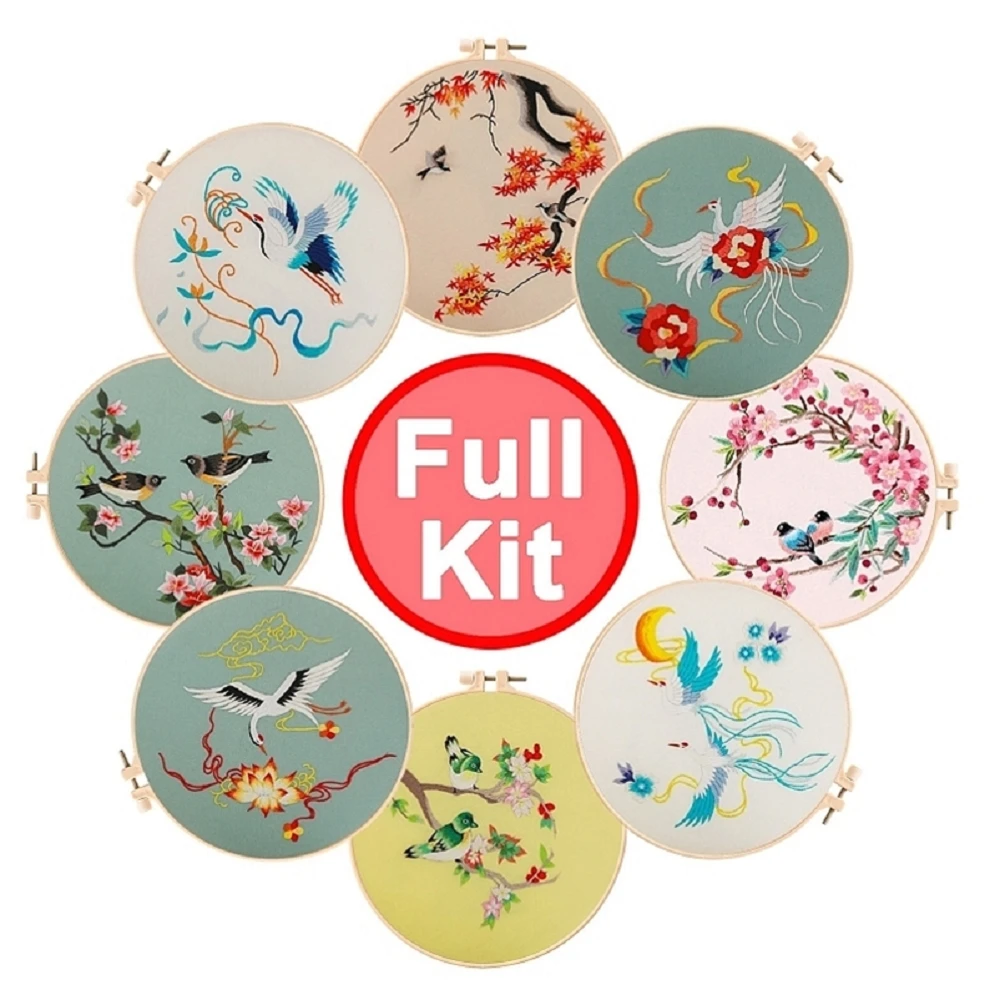 

Embroidery Kit Spring Embroidery Hoop Embroidery Needle Canvas for Embroidery Threads for Embroidery DIY Embroidery Needlework