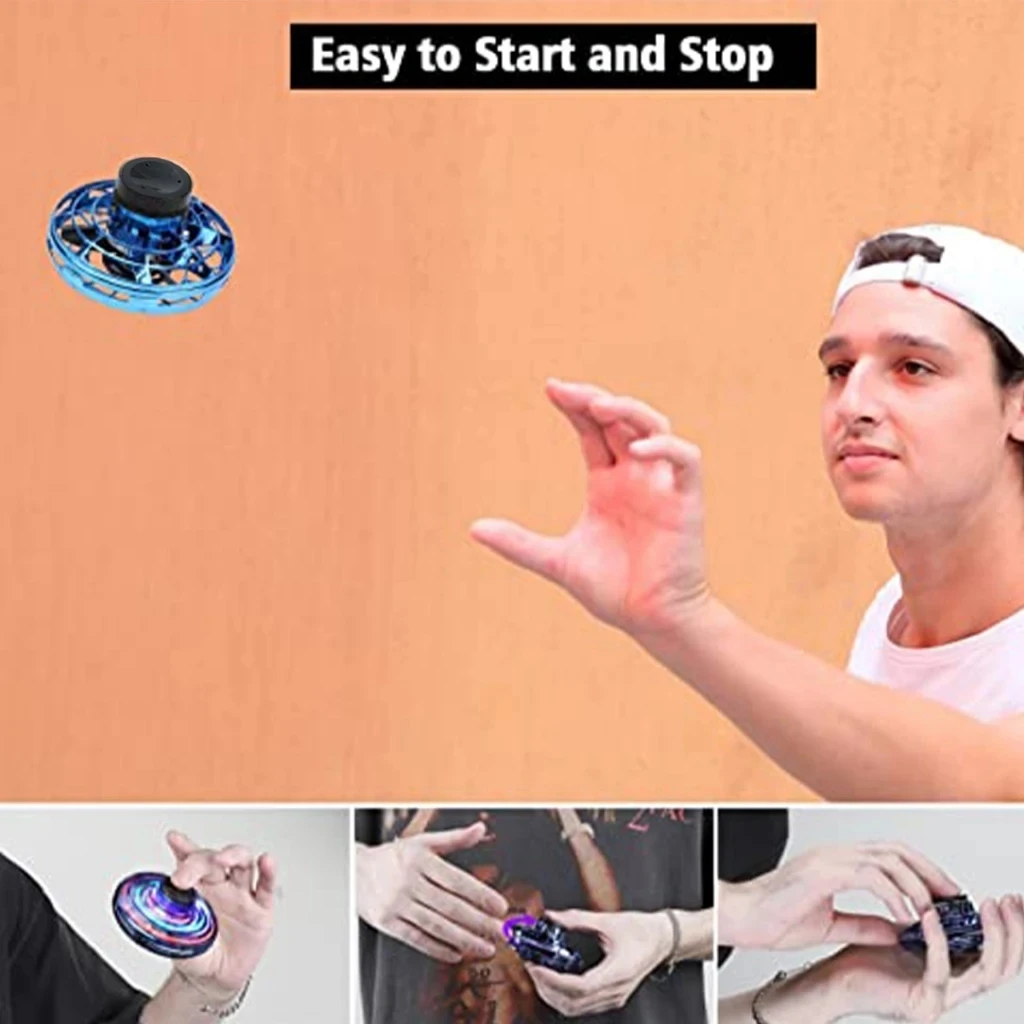 Mini Drone Hélicoptère LED Gyroscopique Vol Stationnaire Enfant