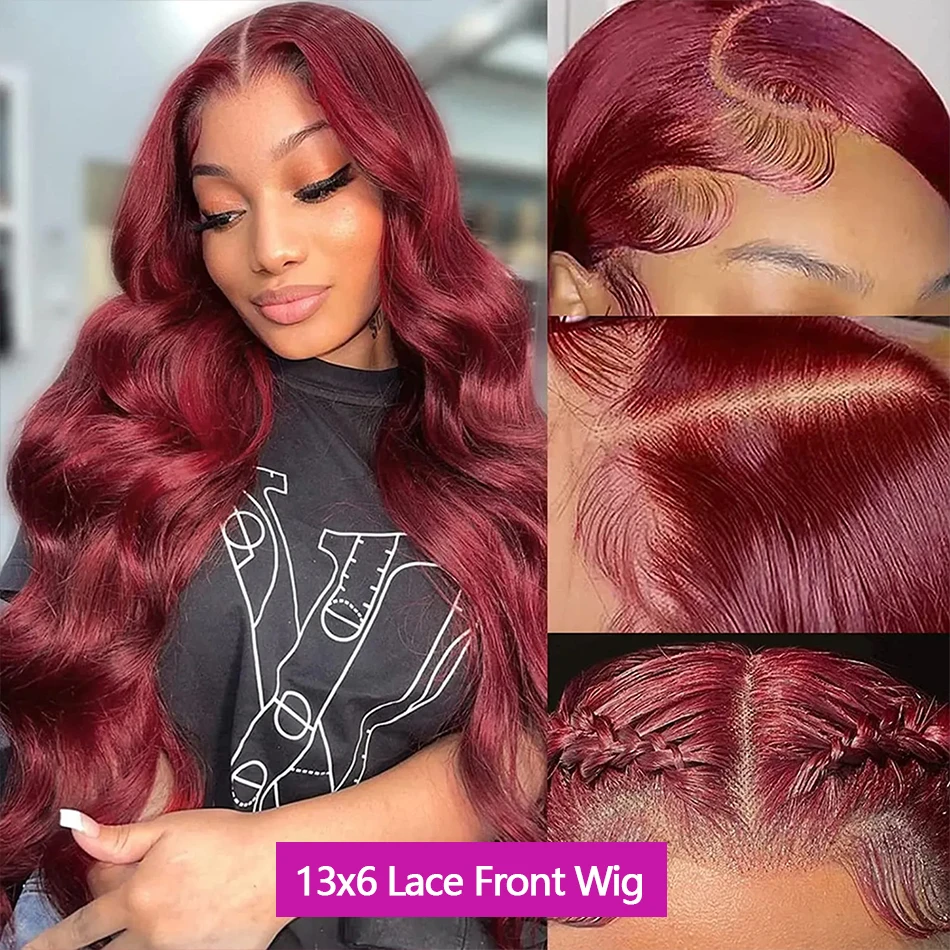 Рисунок 4 - Парик Body Wave, бордовый парик