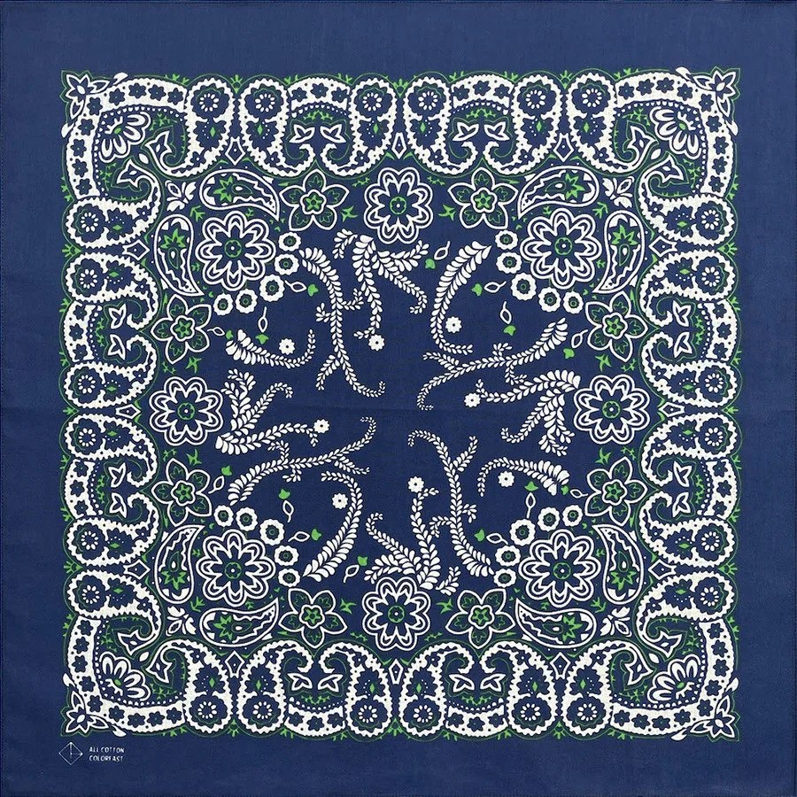 Hip Hop Amoeba Cashew Cotton Square Scarf Bandana Scarf Headband Paisley Gifts Unisex